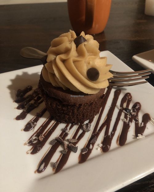 Peanut butter cupcake 🧁  at SunCafe in Studio City
