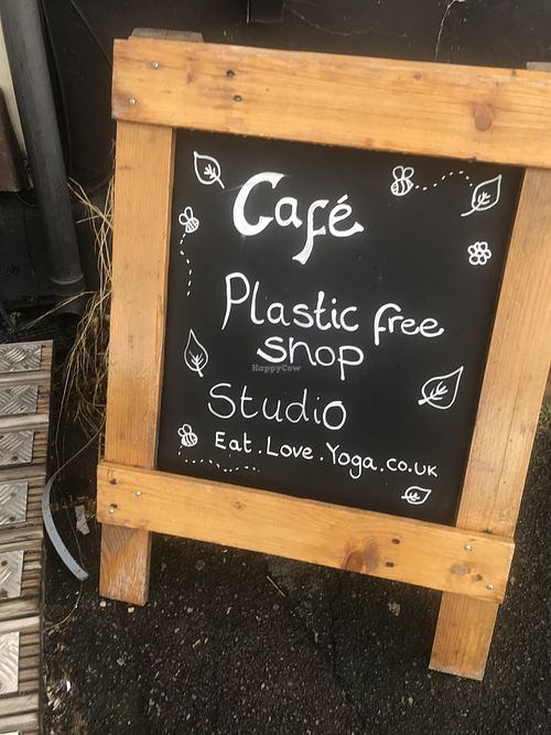 Welcome sign 😊 at Eat.Love.Yoga in Kidderminster