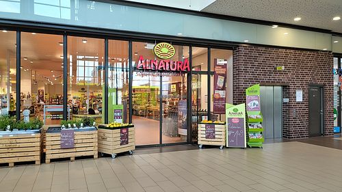 Entrance at Alnatura in Luebeck