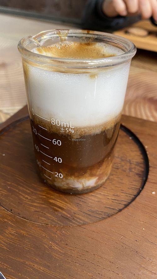 Cortado. In.a.beaker.   at CaféLab in Cartagena