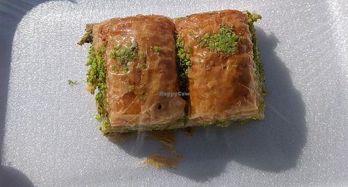 Vegan baklava at Happy Vegans in Clifton