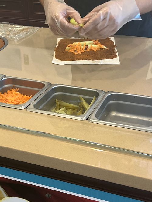 Making a Kofteh Wrap (September 2022)  at Happy Vegans in Clifton