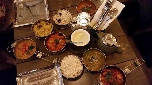 Thali at Mowgli in Cardiff