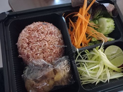 Rice with soy bean paste (delivery) at V. Napaphud Vegetarian Food in Chiang Mai