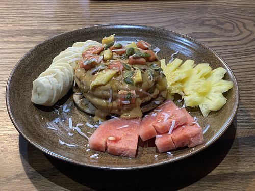 Pancakes. Quite sweet    at Ngon Vegan Restaurant in Tam Coc