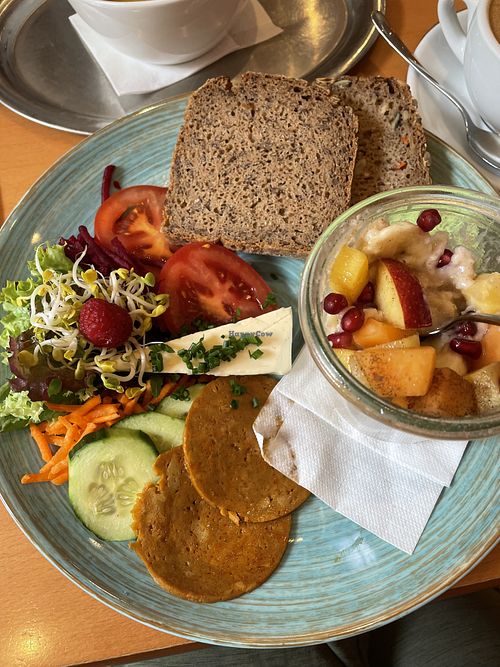 Vegan brunch plate  at The Heart of Joy in Salzburg