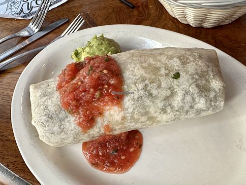 Veggie (vegan) burrito  at Tio's Latin American Kitchen in Hilton Head Island