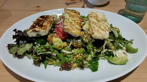 Buddha Bowl with tofu at Luna's Vegan Corner in Cardiff