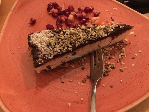 Vegan cheesecake  at Café Canna CBD Coffee+Shop in Berlin