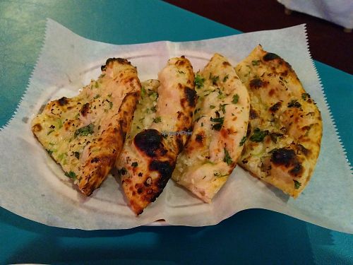 Garlic naan at Aavtar Indian Cuisine in Daytona Beach