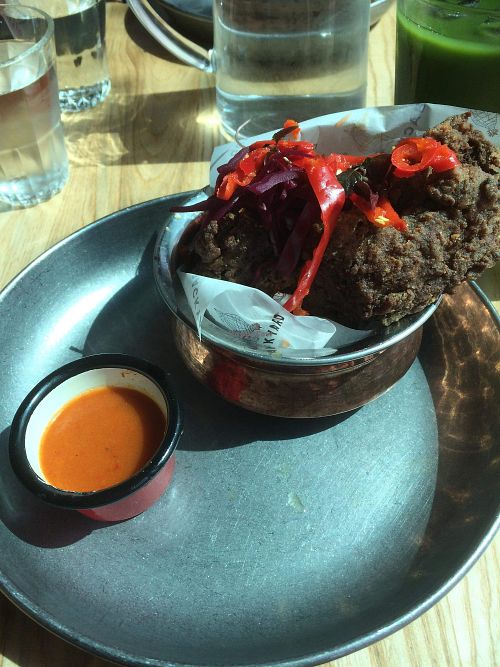 Seitan wings at Backyard in Bristol