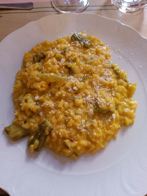 Risotto con asparagi e porri at Circolo Arci Impatto Zero in Pavia