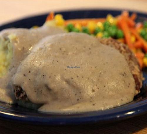creamy gravy perfection at Watercourse Foods in Denver