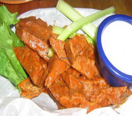 vegan hot wings at Watercourse Foods in Denver