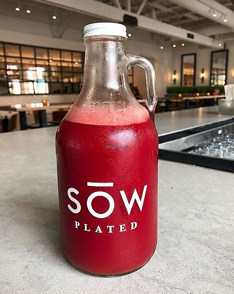 Growler juice at Sow Plated in Upper Arlington