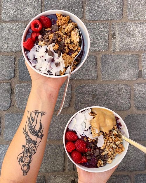 Fresh acai bowls! at Melt Cafe in Zagreb