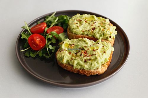 Avocado toast on homemade gluten-free bread at Melt Cafe in Zagreb