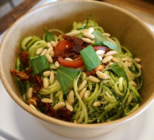 Veghetti pesto at Veghetti in Paris