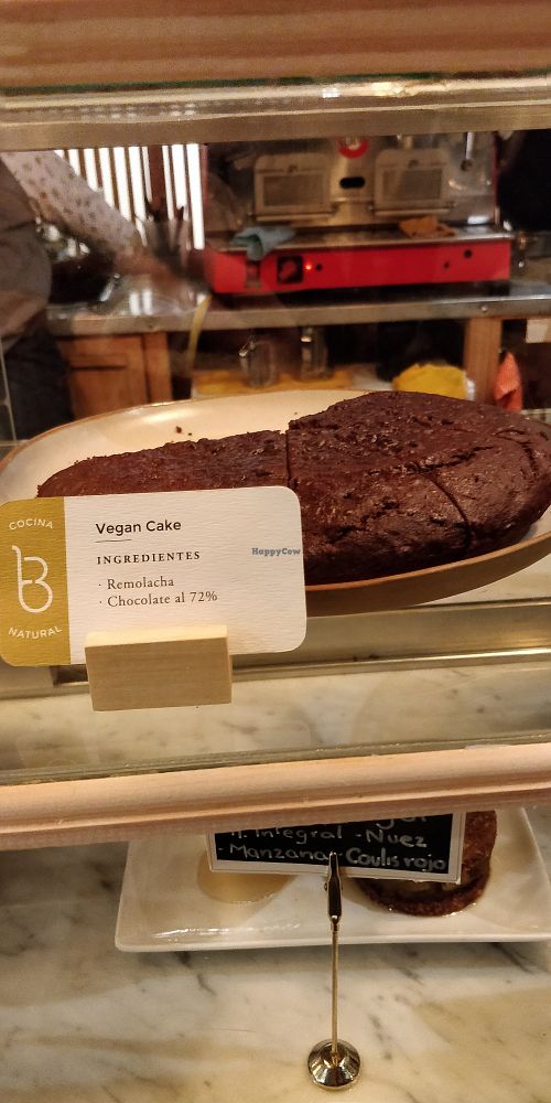 Vegan cake $110 at B-fresh in Buenos Aires