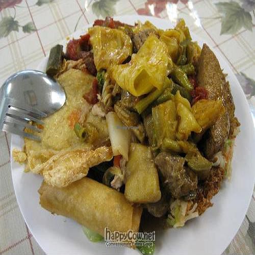 Plate of food at Zhu Yuan in Penang