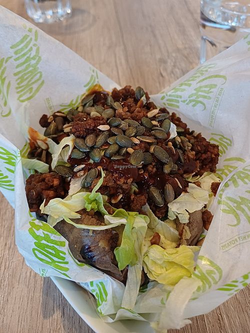 Våga Vegan potatis at Grafitti Cafe in Haessleholm