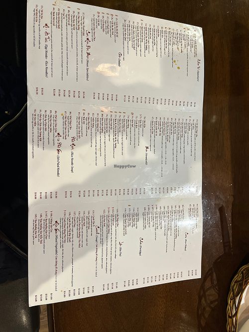 Menu  at Bo De Tinh Tam Chay - Beach Blvd in Westminster