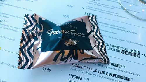 vegan fortune cookie at Francesca & Fratelli - List in Hannover