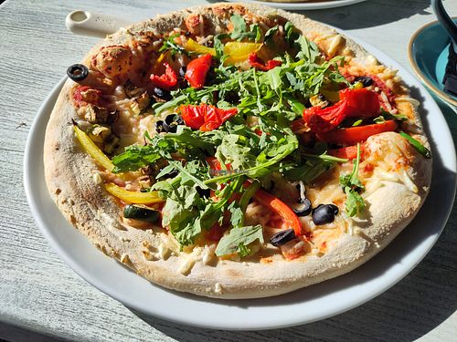 Sicilian pizza at On The Waterfront in Exeter