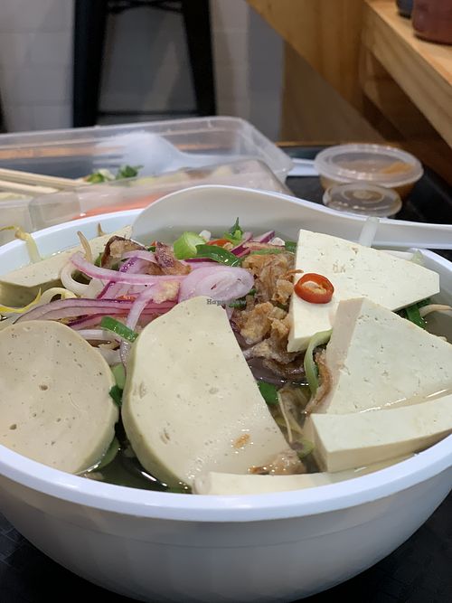 Vegan pho with tofu ham  at Good Pho Mi in Sydney