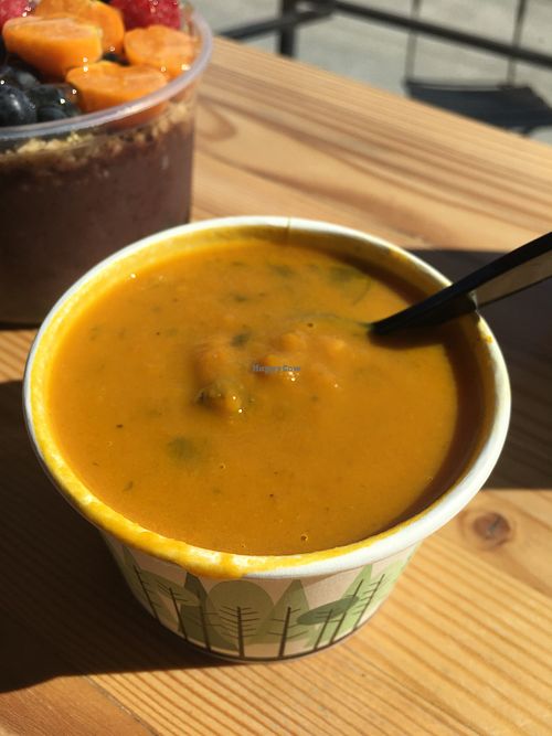 Carrot Corridor Soup at Wenatchee Natural Foods in Wenatchee