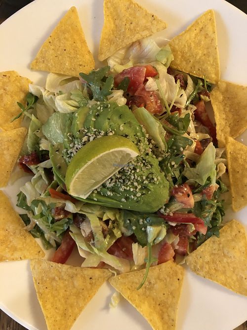Avocado and tofu salad   at Maitrea in Prague