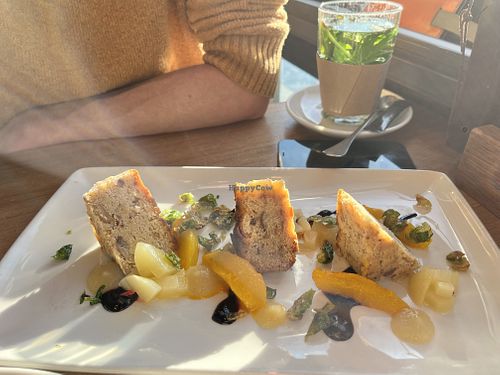 
Chestnut 🌰 corn 🌽 bread with pear  at Mill'Feuille in Luzern