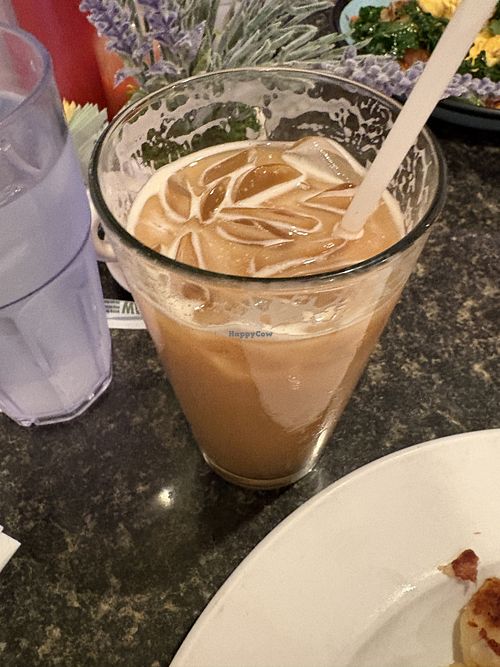 iced oat milk vanilla latte  at The Trails Eatery in San Diego