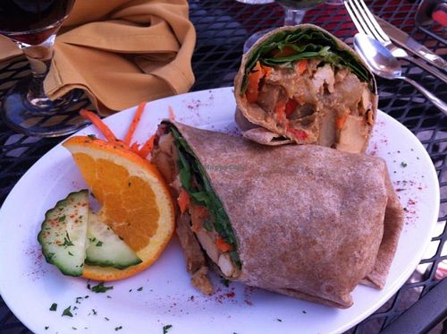 Curry wrap at Shangri-La Tea Room and Vegetarian Restaurant in Boise