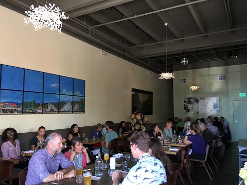 Main dining area at Encuentro in Oakland