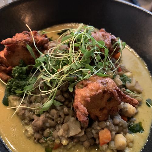 Mulligatawny  vegan at The Allium in Calgary