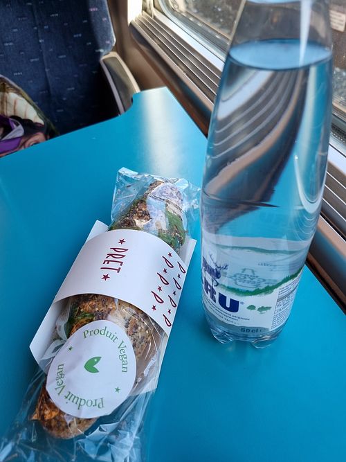 Vegan black olive, tomato & arugula sandwich at Pret A Manger - Zuid    in Brussels