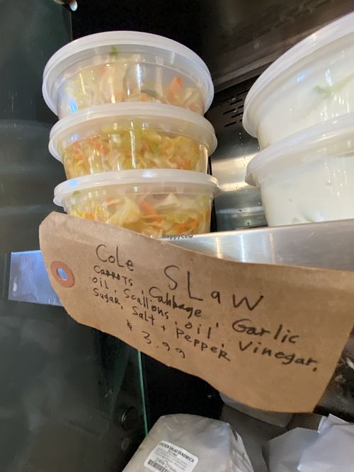 Cole slaw  at Salty Market in Truro