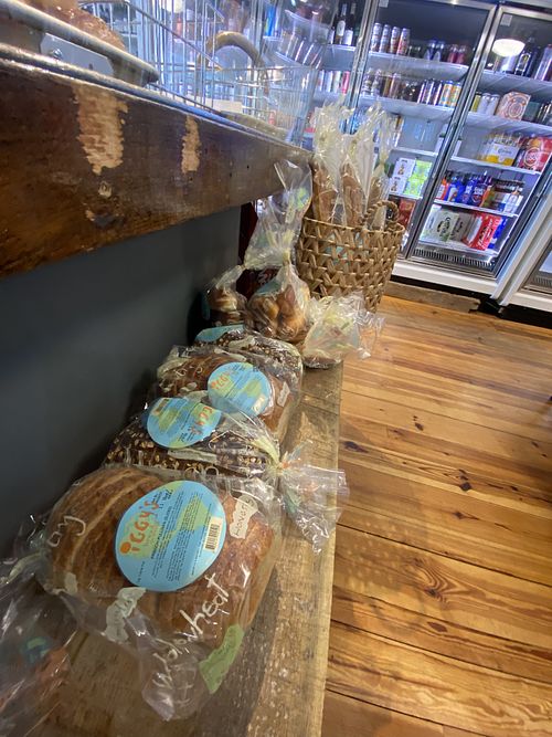 Vegan breads from Cambridge MA  at Salty Market in Truro