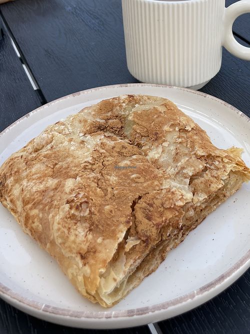 Vegan Almond Pie  at Arillas Bakery in Corfu