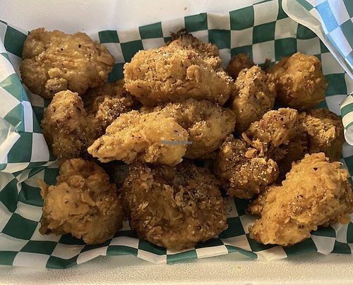 Cauliflower with lemon pepper seasoning - very good  at Vegan T'ease in Orland Park