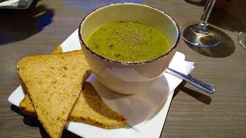 Pea & Mint Soup at The Freeman in Bridlington
