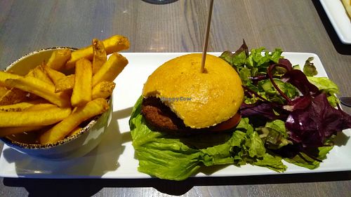 Vegan burger at The Freeman in Bridlington