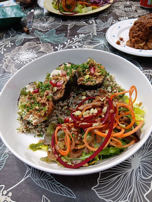 Healthy salad at The Wildflour Cafe in Brighton