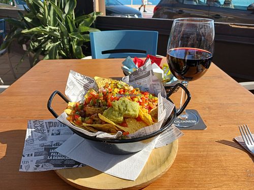 Vegan nachos at Brew Rock in Altea