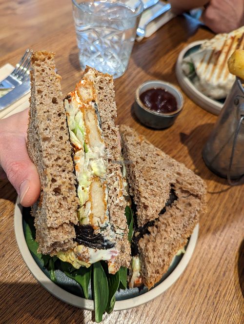 Fishless sticks sandwich at The Greenhouse in Fleet