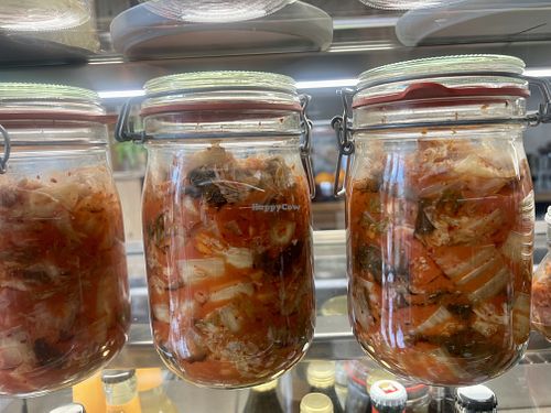 kimchi galore  at Plant Base in Berlin