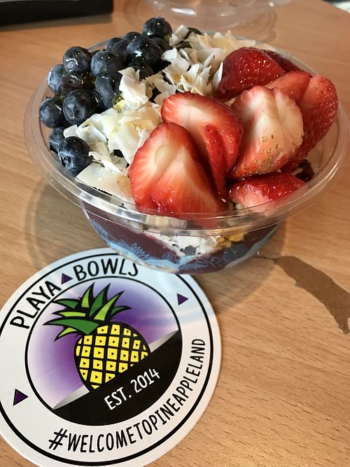 Pura Vida bowl at Playa Bowls in Fort Lauderdale