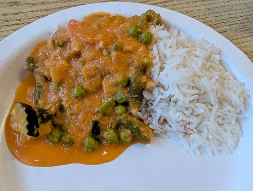 Chef's Special (vegan) at Bombay Curry in Skagway