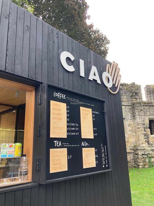 Drinks menu at Ciao in York